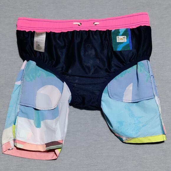 Scotch & Soda Swim Trunk Shorts Mens XL Colorful Tropical Summer Vacation Cruise - Picture 9 of 15